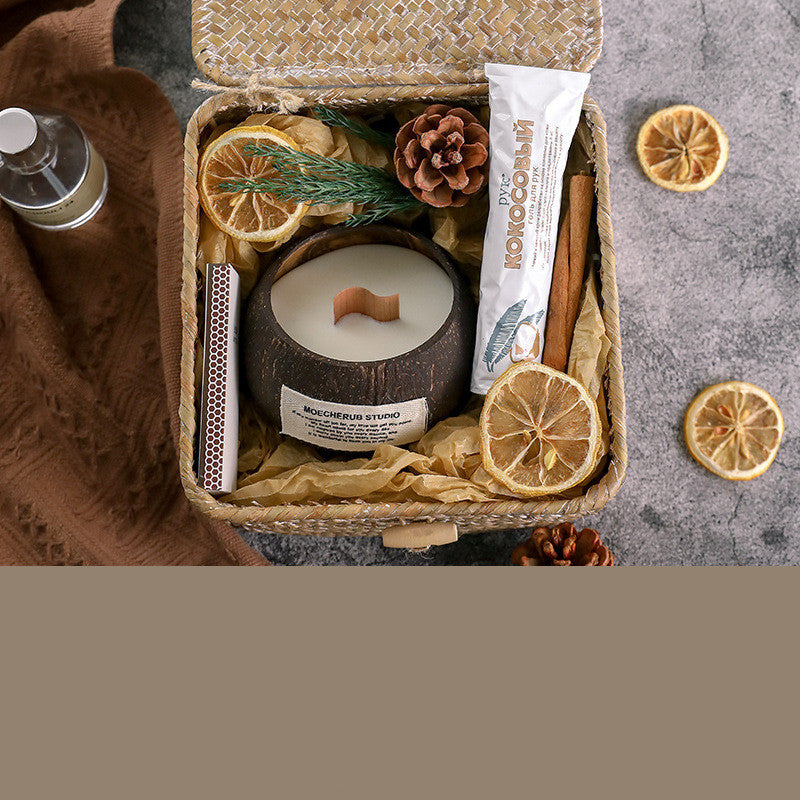 Yogamelaa™ Coconut Jar Scented Candle Gift Box