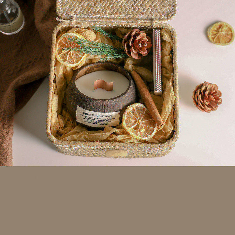 Yogamelaa™ Coconut Jar Scented Candle Gift Box