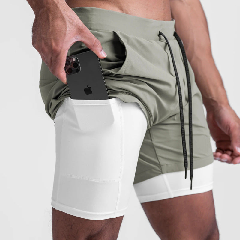 Yogamelaa™Two-in-one Sports Running Shorts