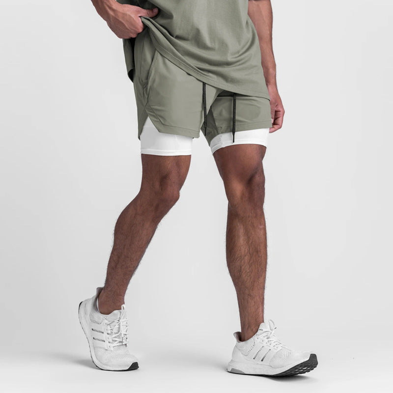 Yogamelaa™Two-in-one Sports Running Shorts